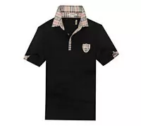 hommes burberry t-shirt abordable switzerland 2013 col haut beau noir